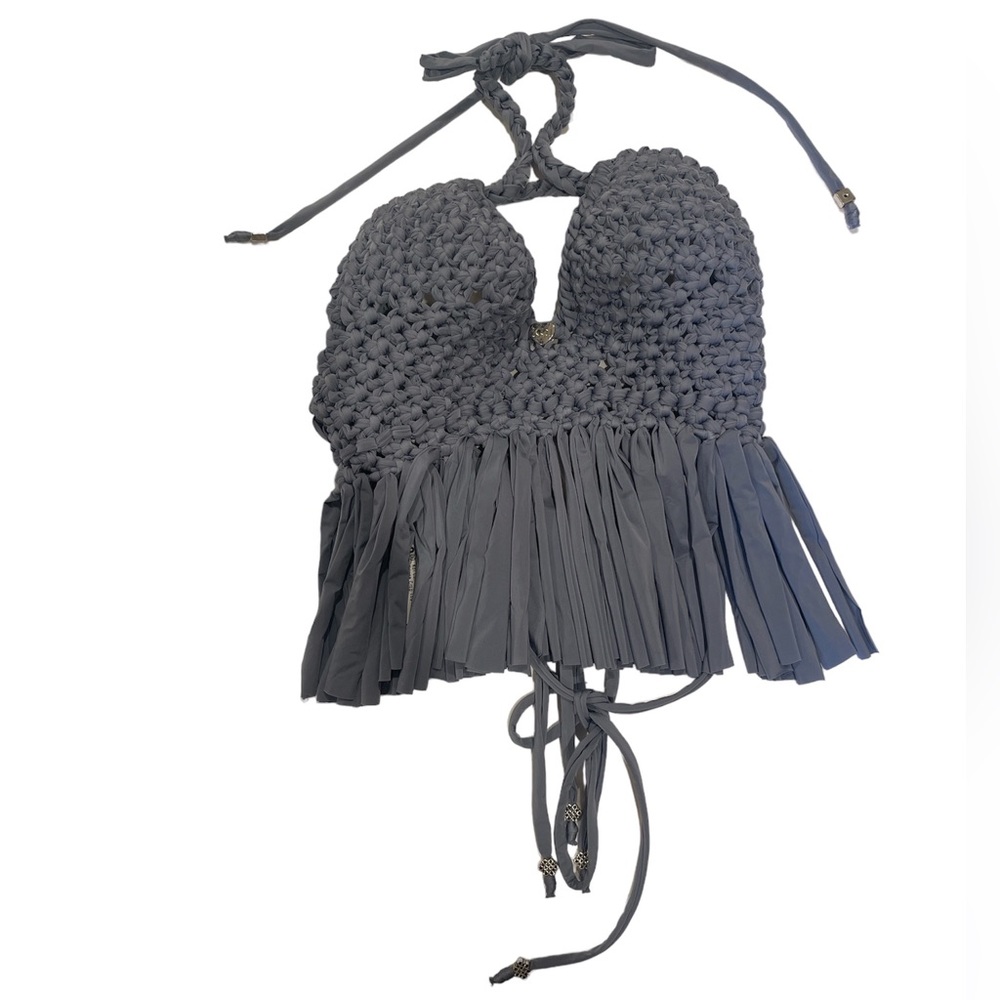 Koi Curl Macrame Crop Top